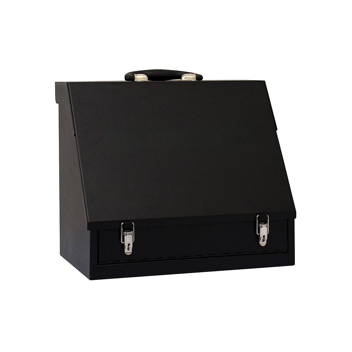 Left. Fabibe - Hand Held Shopbox Black (sb150b) - Triangle lid design locks tools in place when closedSteel socket tines and a tool ... - Default.