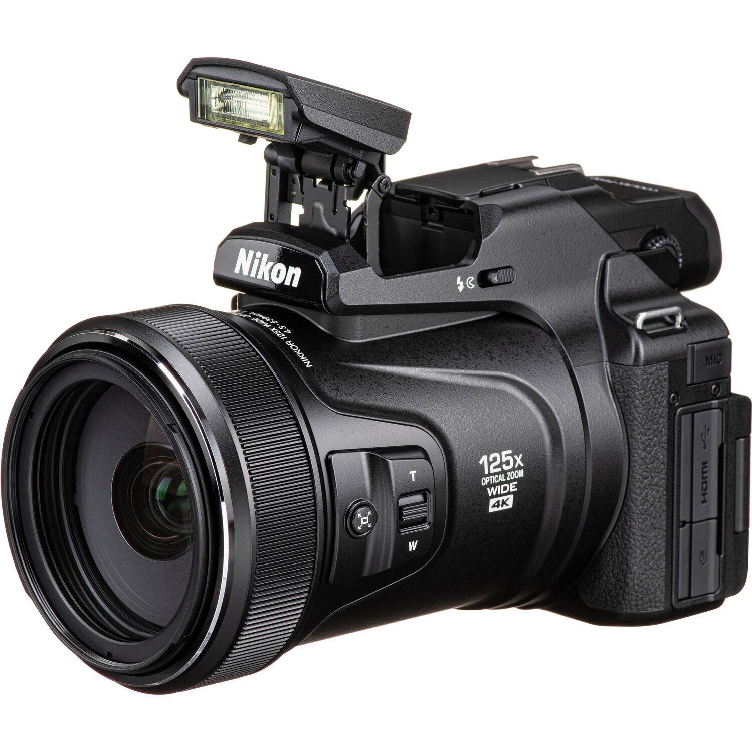 Bundle Nikon COOLPIX P1100 4K Bridge Camera with 128GB Memory, Extra ...