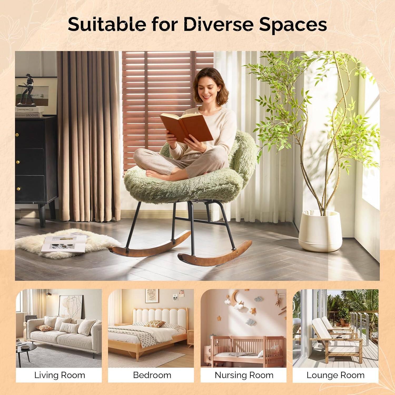 Suitable for Diverse Spaces

MOONDS

Living Room
Bedroom
Nursing Room
Lounge Room