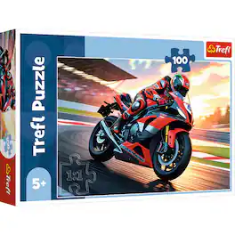Trefl - Kids Fast Motorbike 100 Piece Puzzle