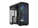 Front. Fractal Design - Fractal Design Torrent Compact RGB Black TG Light Tempered Glass High-Airflow ATX Computer Case - Black.