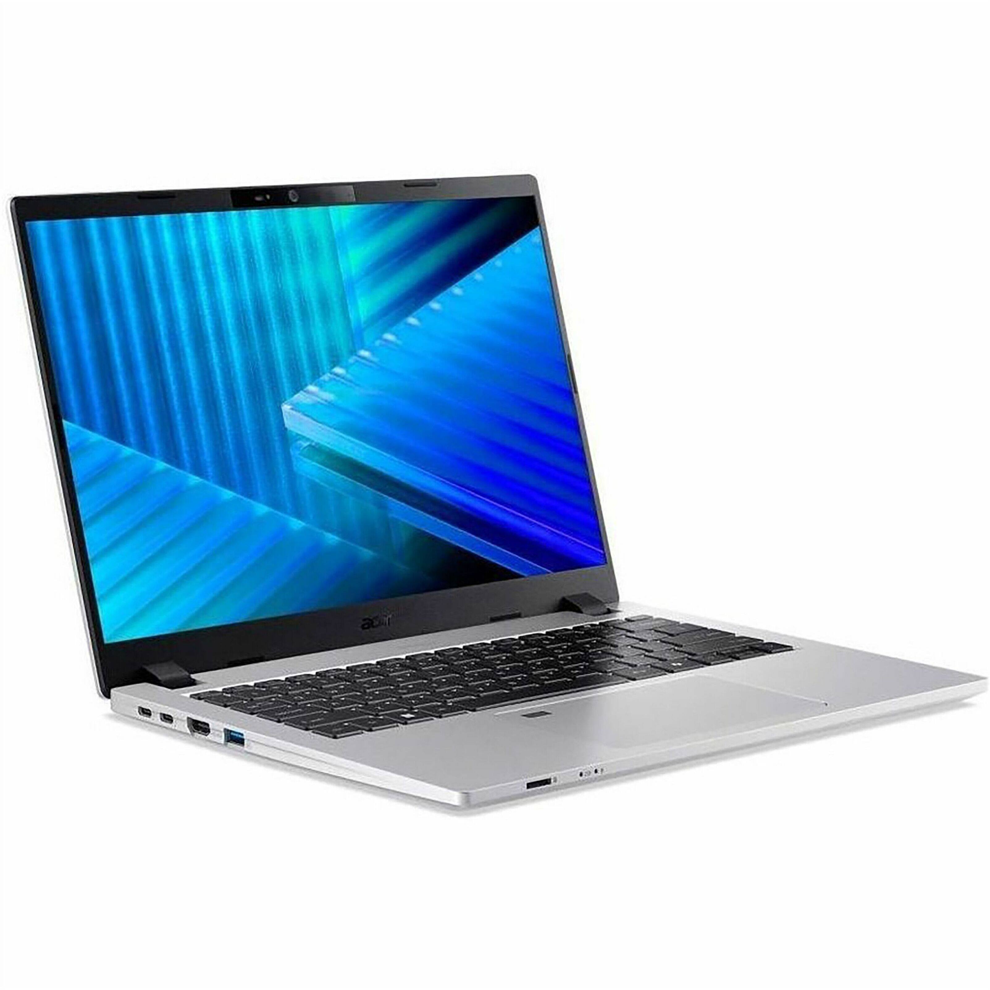 Alt View 17. Acer - TravelMate P2 14 TMP214-56-G2 14" IPS LCD 1920 x 1200 (WUXGA) Laptop - Intel Core Ultra 5 - 16GB Memory - 512 SSD - Silver.