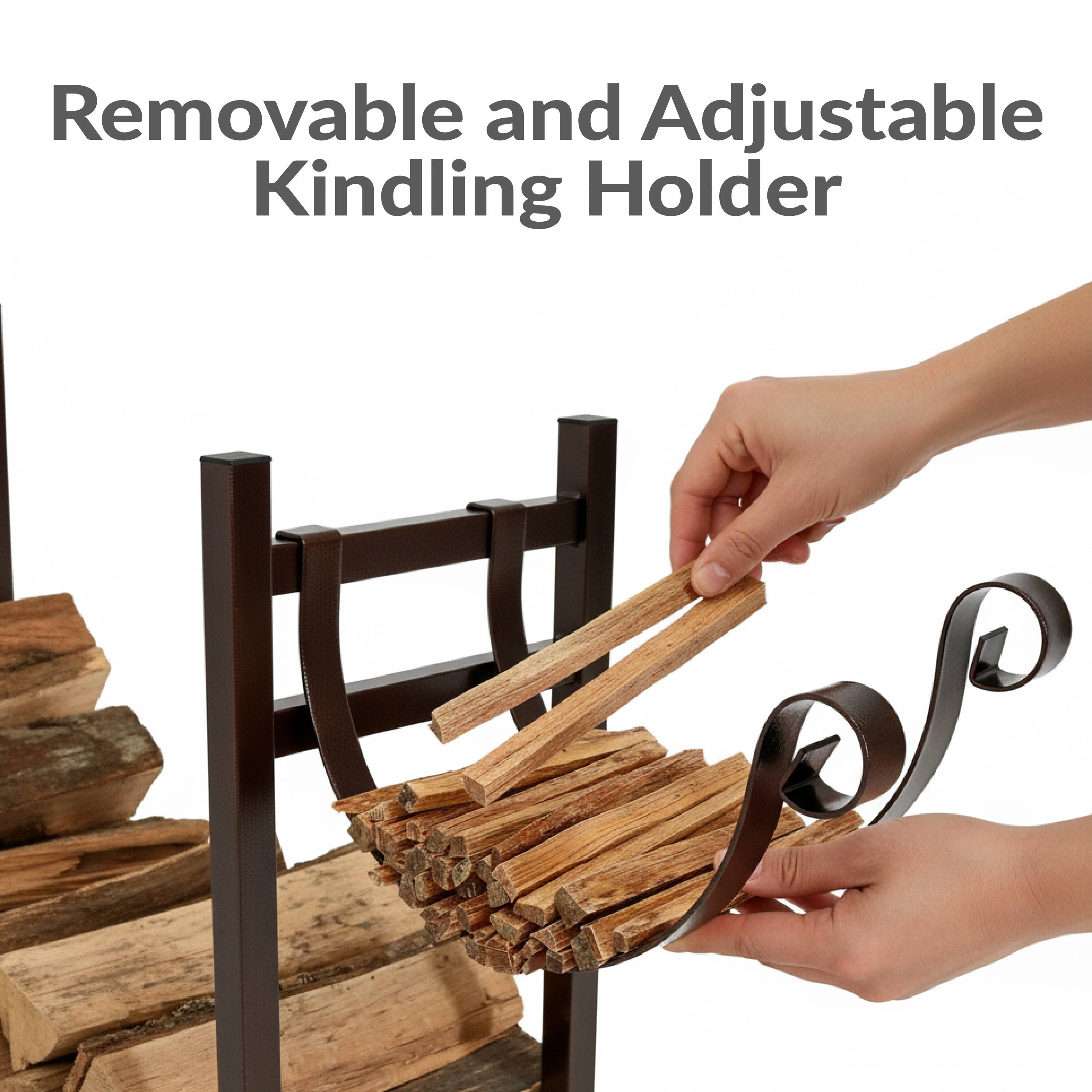 Removable and Adjustable Kindling Holder