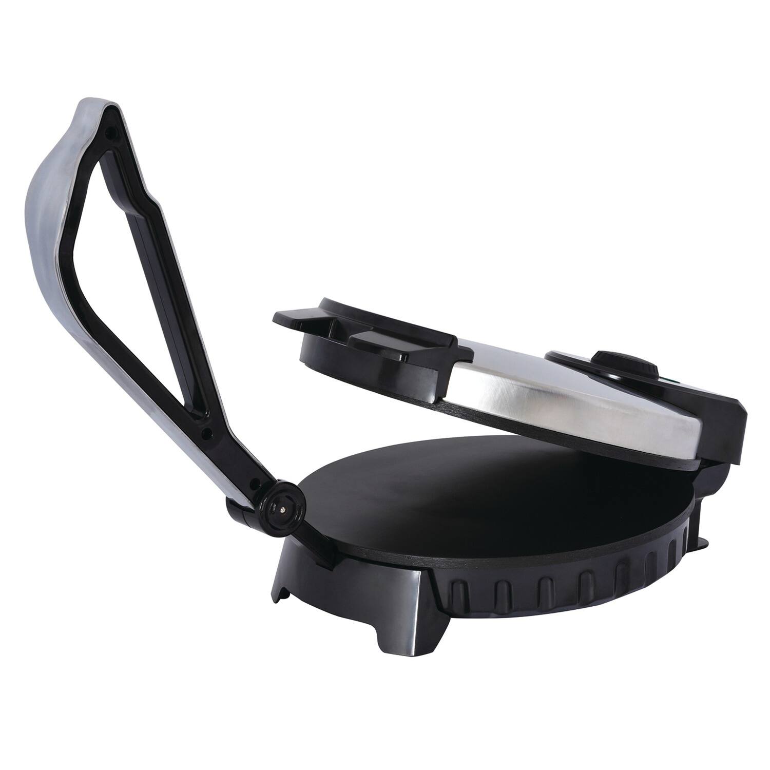 Alt View 4. Brentwood - Brentwood 10" Roti, Flatbread and Tortilla Maker - Silver.