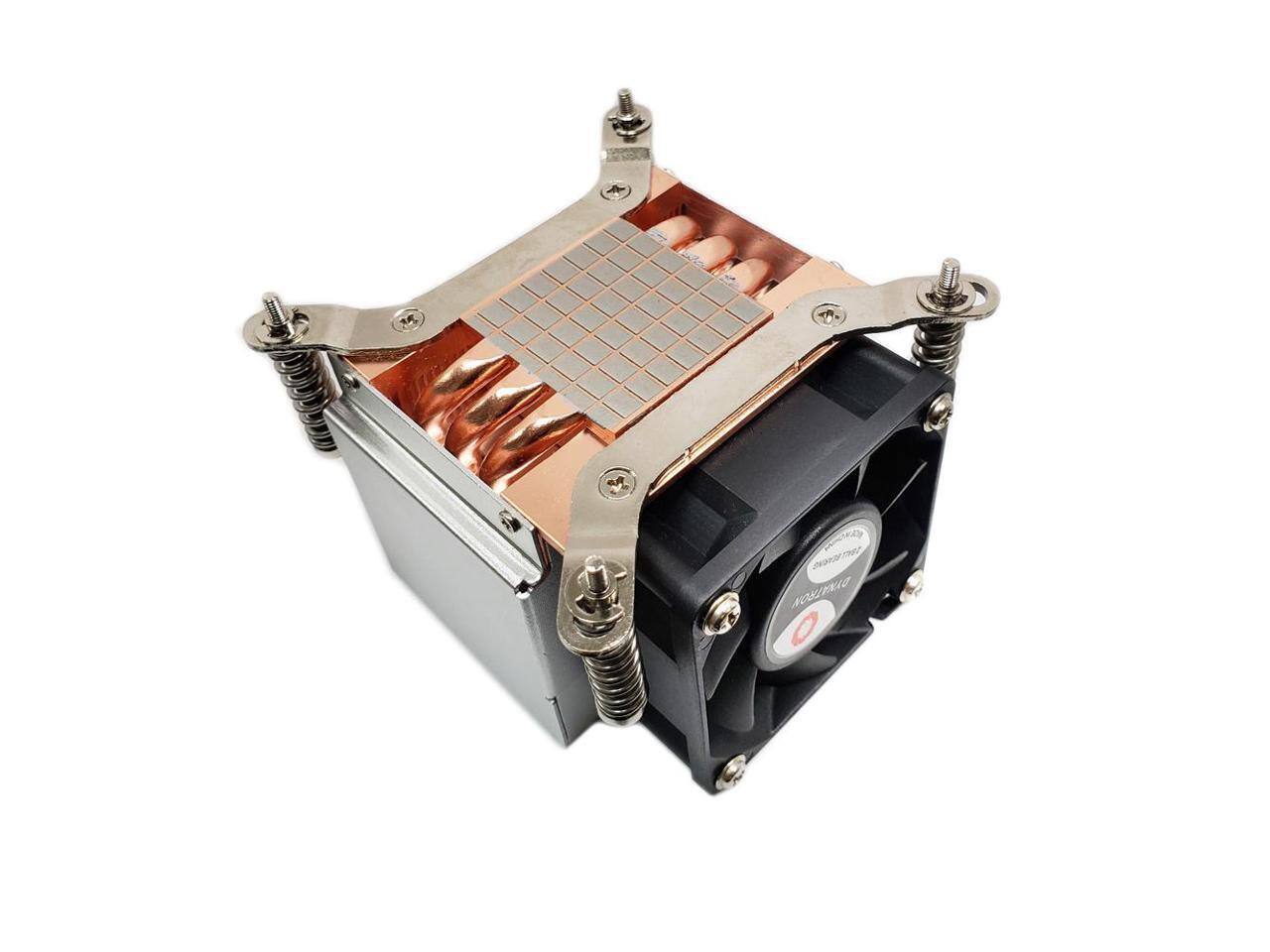 Alt View 3. Dynatron - Dynatron Q5 Alder Lake-S Socket LGA 1700 CPU Heatsink and PWM Fan, 125W TDP - Black.