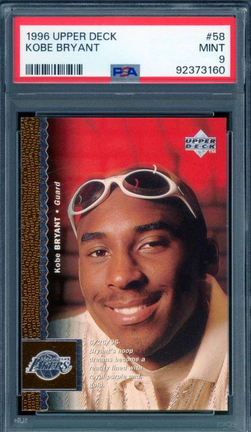 Kobe Bryant Rookie Card 1996 97 Upper Deck #58 PSA 9 - Best Buy