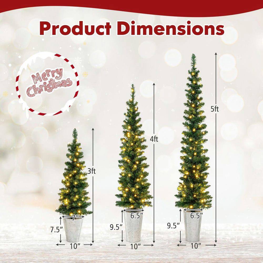 Product Dimensions  
Christmas  
5ft  
4ft  
3ft  
7.5"  
9.5"  
6.5"  
9.5"  
6.5"  
10"  
10"  
10"