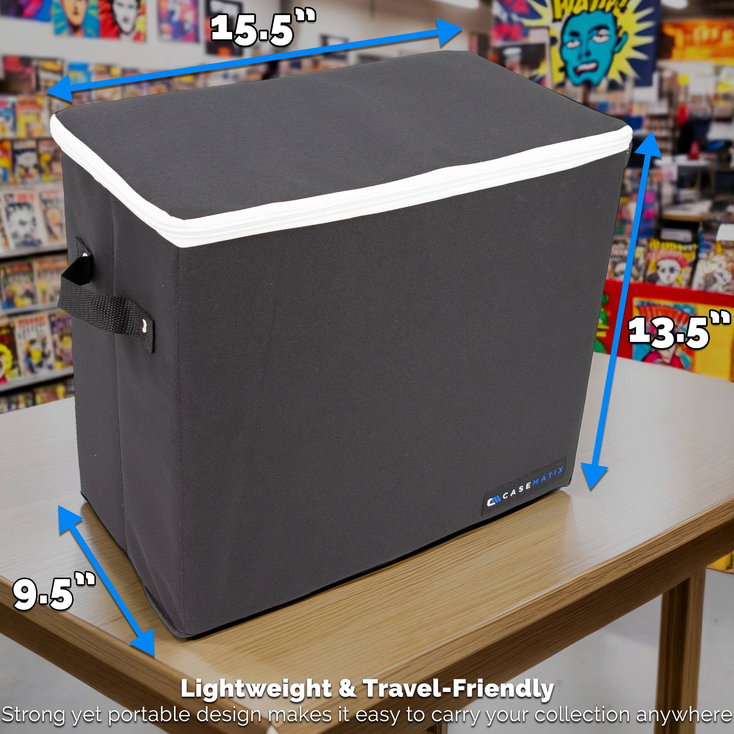 15.5" W x 13.5" H x 9.5" D

Lightweight & Travel-Friendly

Strong yet portable design makes it easy to carry your collection anywhere