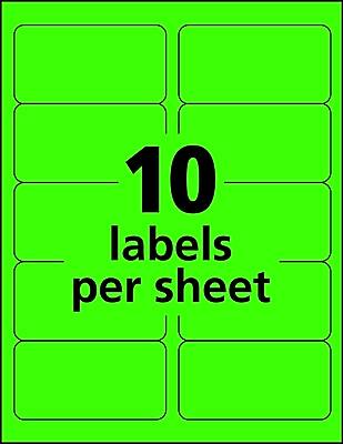 10 labels per sheet