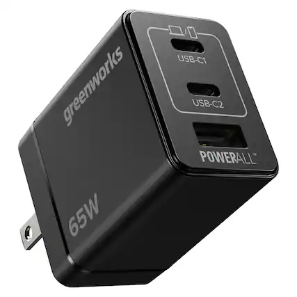greenworks 65W
USB-C1 USB-C2 POWERALL