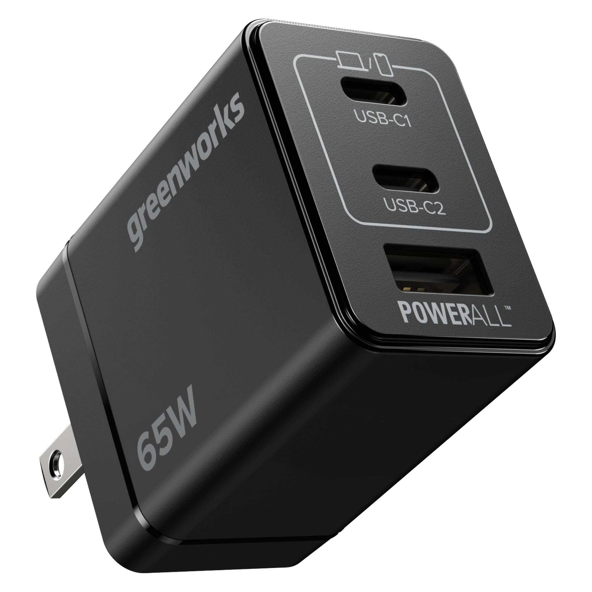 greenworks 65W  
USB-C1 USB-C2 POWERALL