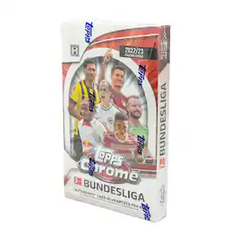 Bundesliga Soccer 2022/23 Topps Chrome Hobby Box | 20 Packs