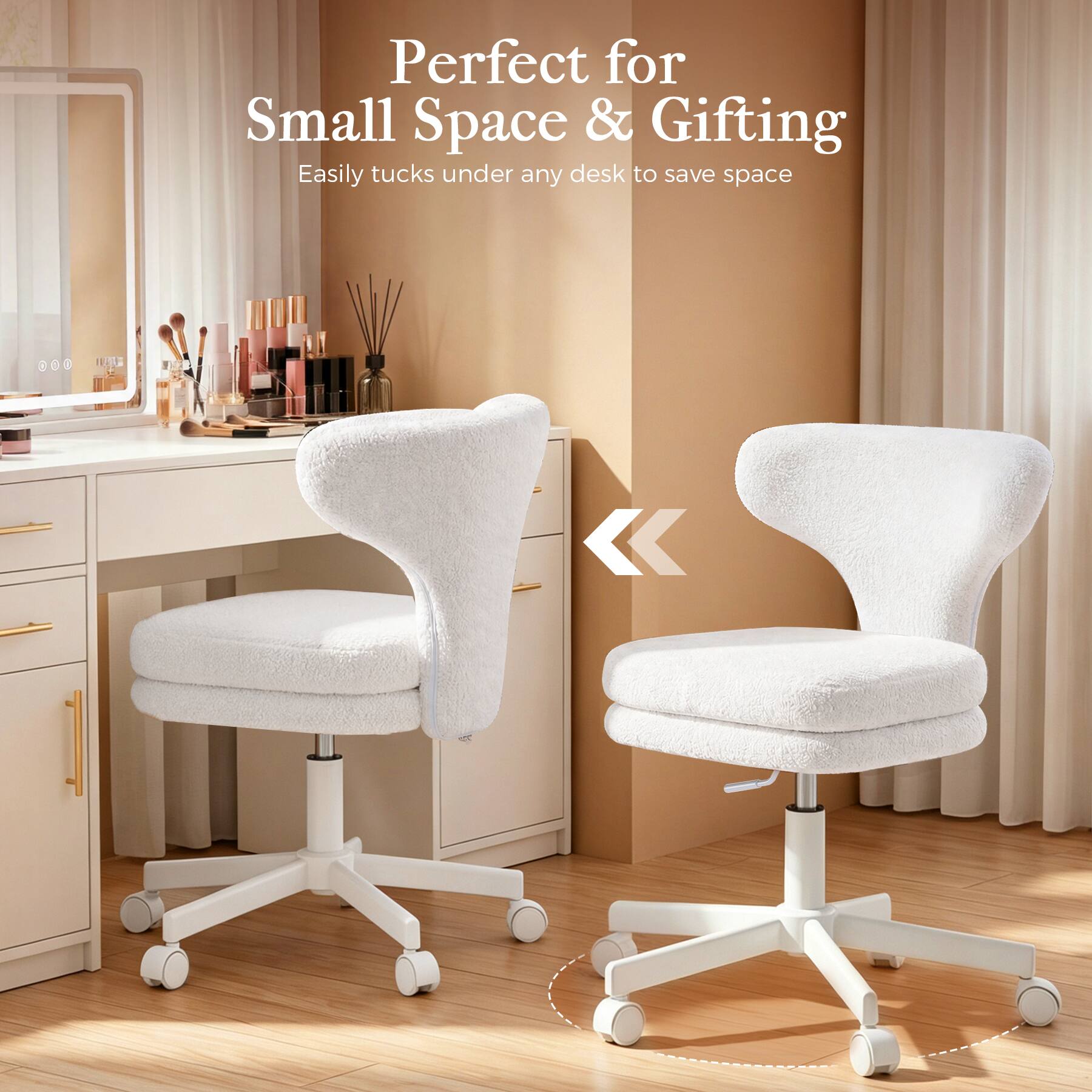 Perfect for Small Space & Gifting  
Easily tucks under any desk to save space