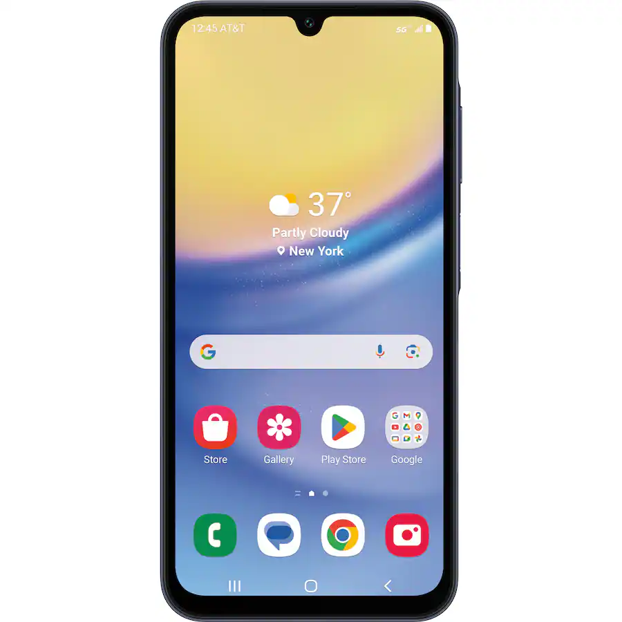 AT&T Prepaid Samsung Galaxy A15 5G 64GB Prepaid Blue Black (AT&T) SM ...