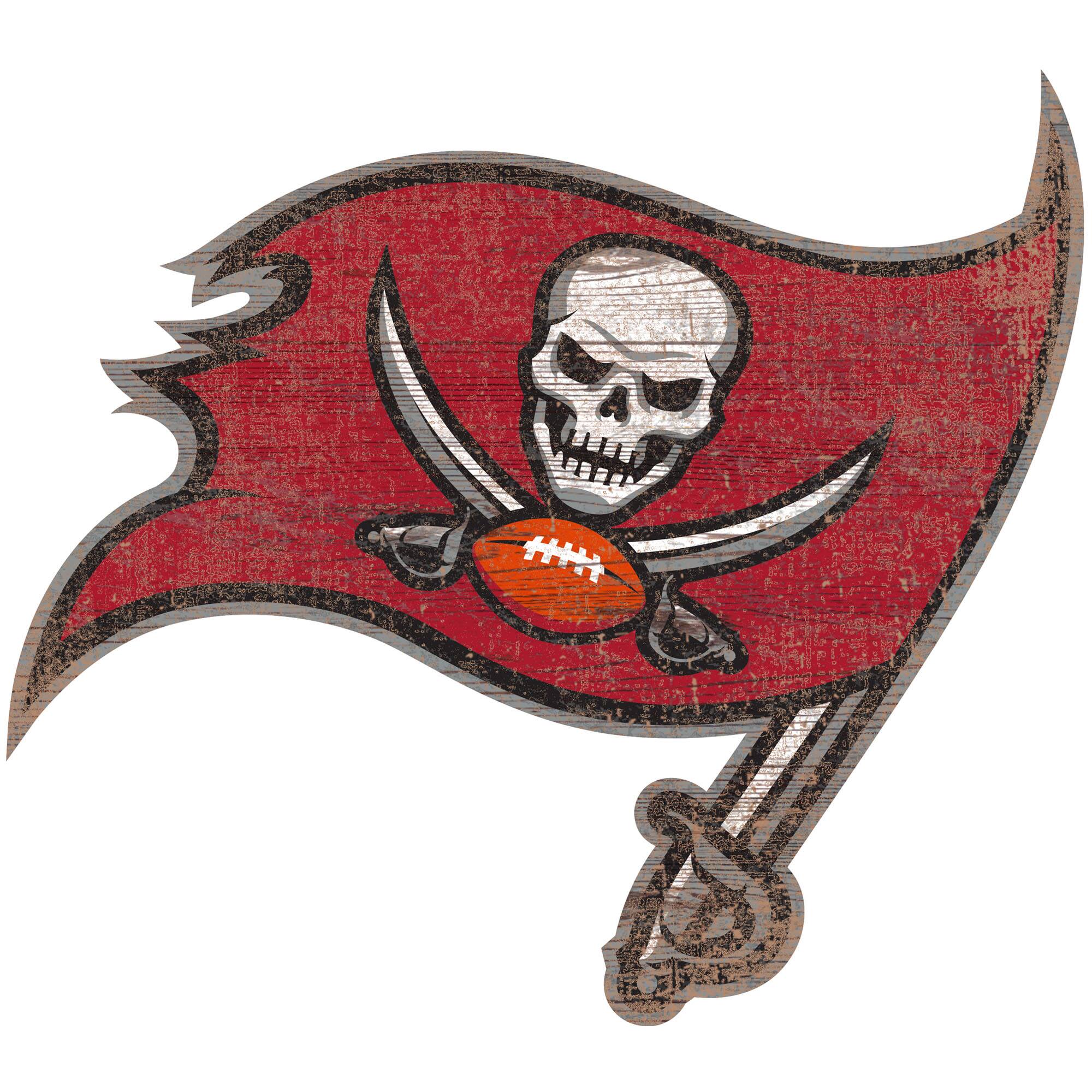 Tampa Bay Buccaneers Distressed Logo Cutout Sign