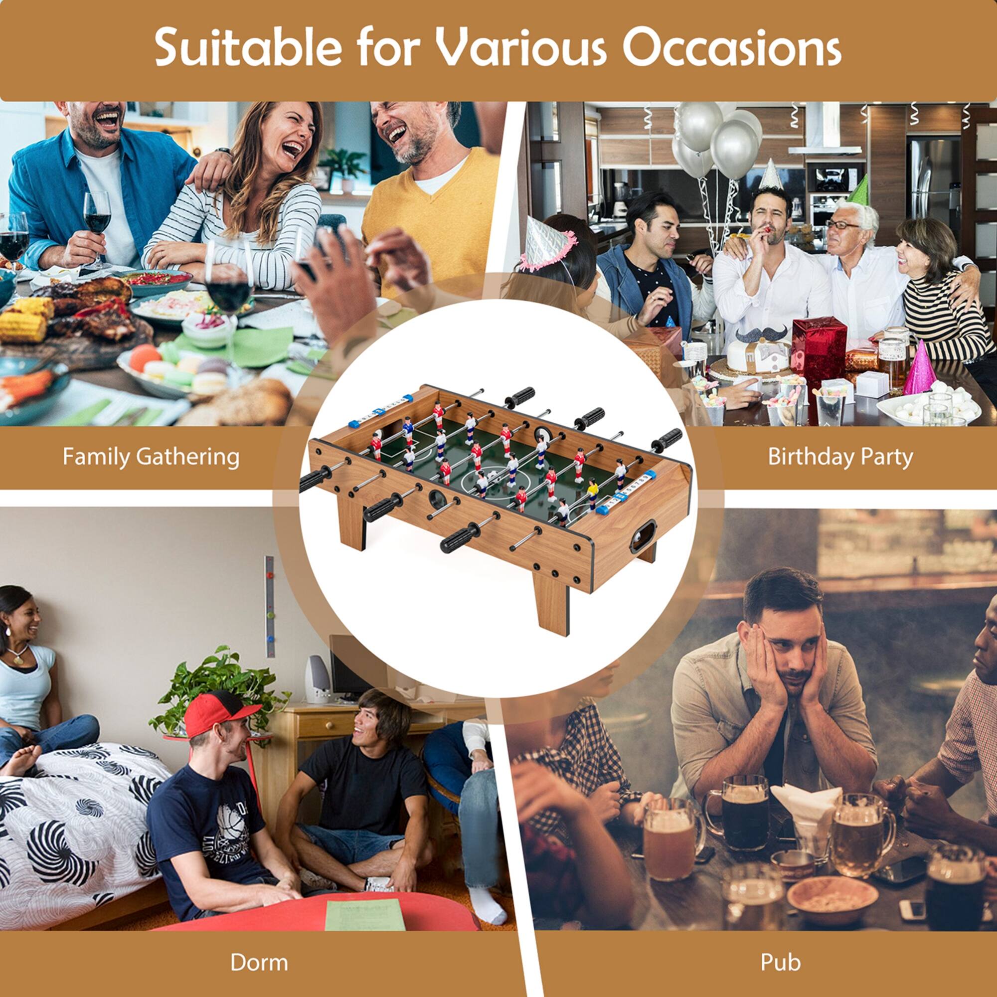 Suitable for Various Occasions: Family Gathering, Birthday Party, Dorm, Pub