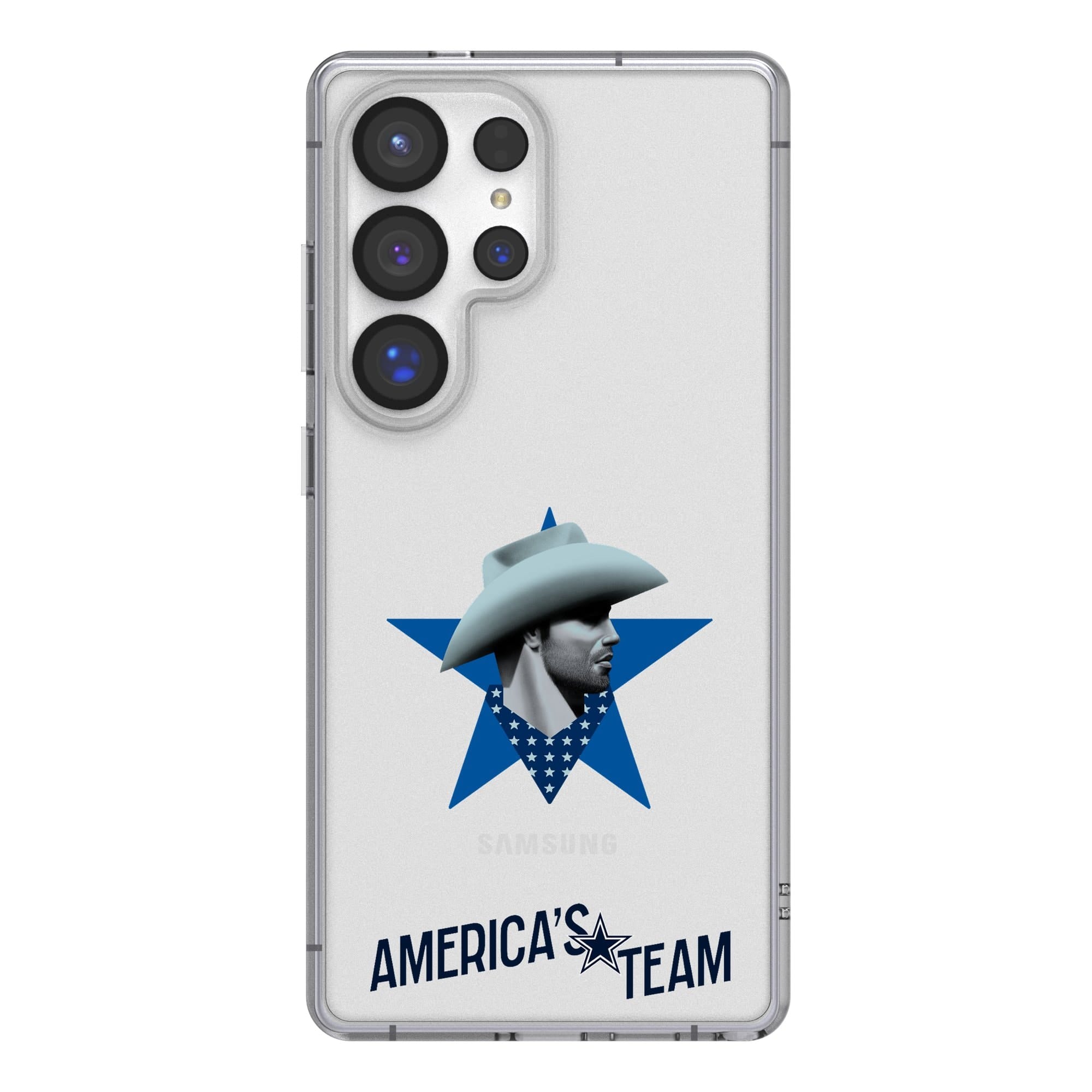 Keyscaper - NFL - Dallas Cowboys Galaxy Clear Case - S25 - Multicolor