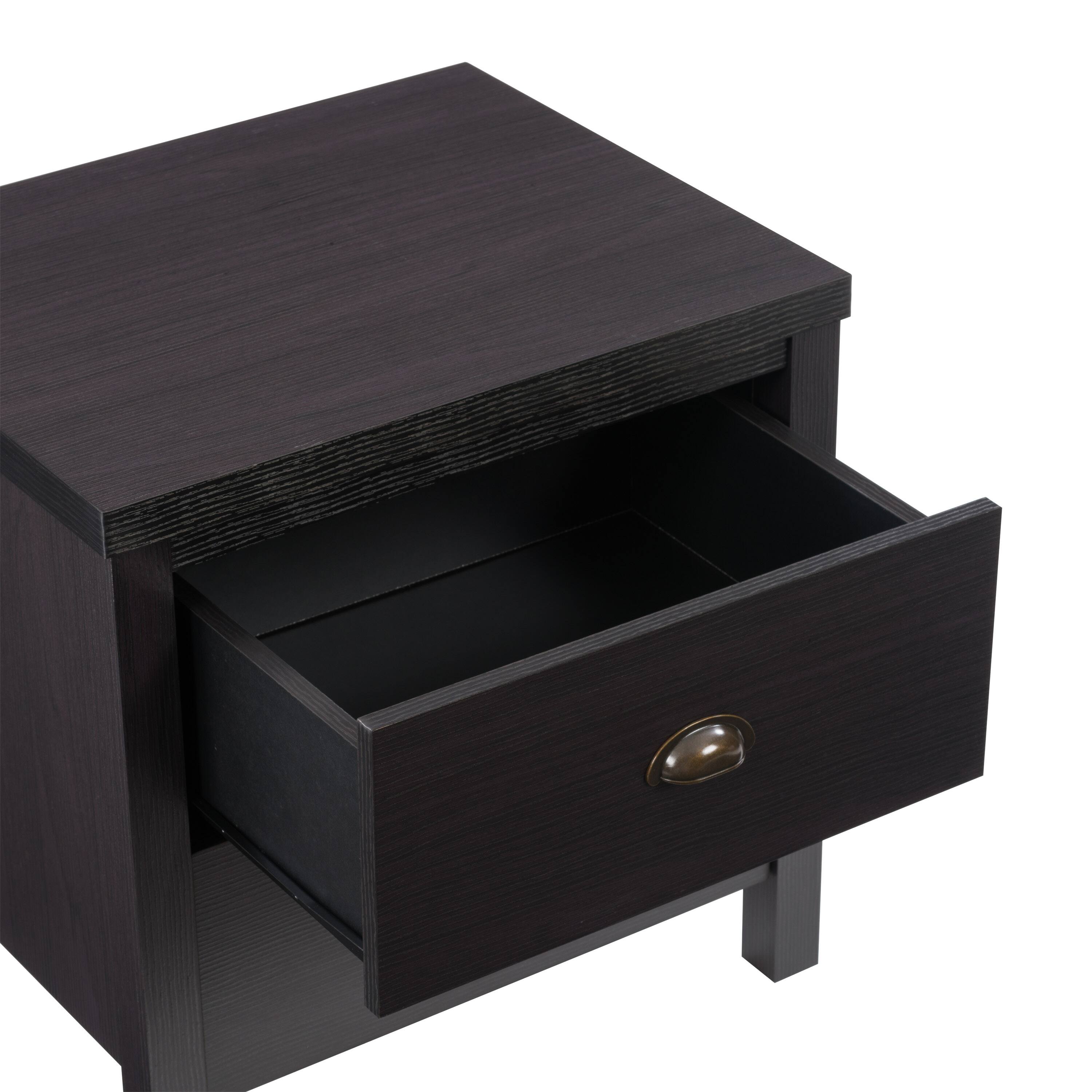Alt View 18. CorLiving - Boston 2-Drawer Night Stand - Brown.