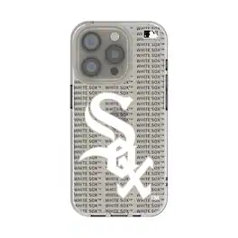 Keyscaper - MLB - Chicago White Sox Text Backdrop Clear iPhone Case - 16e - Multicolor