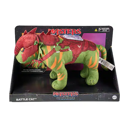 MASTERS OF THE UNIVERSE
BATTLE CAT
TRY ME! LIGHTS & SOUNDS
ESSAIE-MOI ! LUMIÈRES ET SONS
3 AG13 LR44
151.151 10:00
MATTEL
