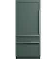 Café - 36 in. Wide 20.1 Cu. Ft. Smart Integrated Bottom-Freezer Built-In Counter-Depth Refrigerator - Left Swing - Custom Panel Ready