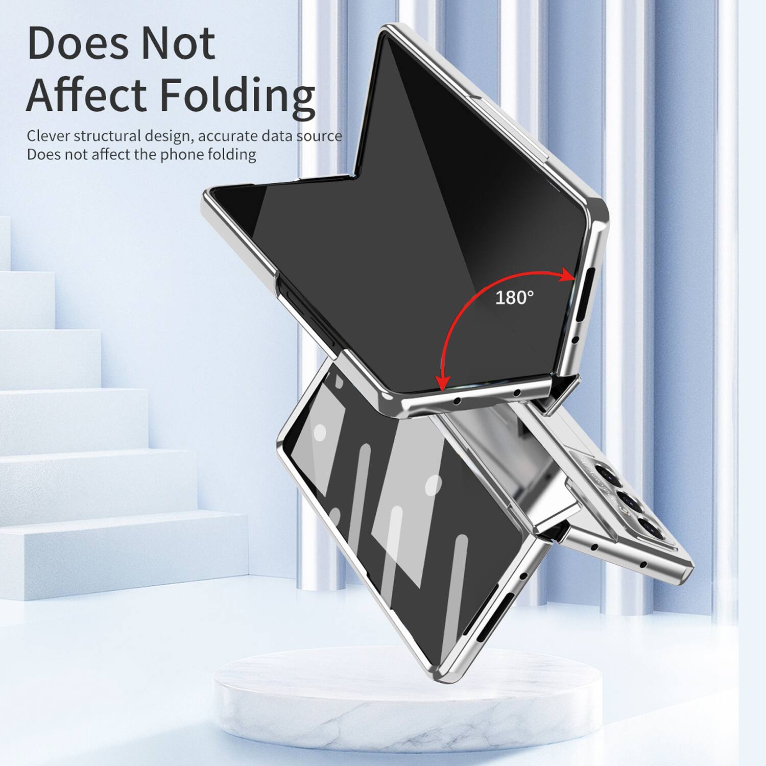 Does Not Affect Folding

Clever structural design, accurate data source

Does not affect the phone folding

180°