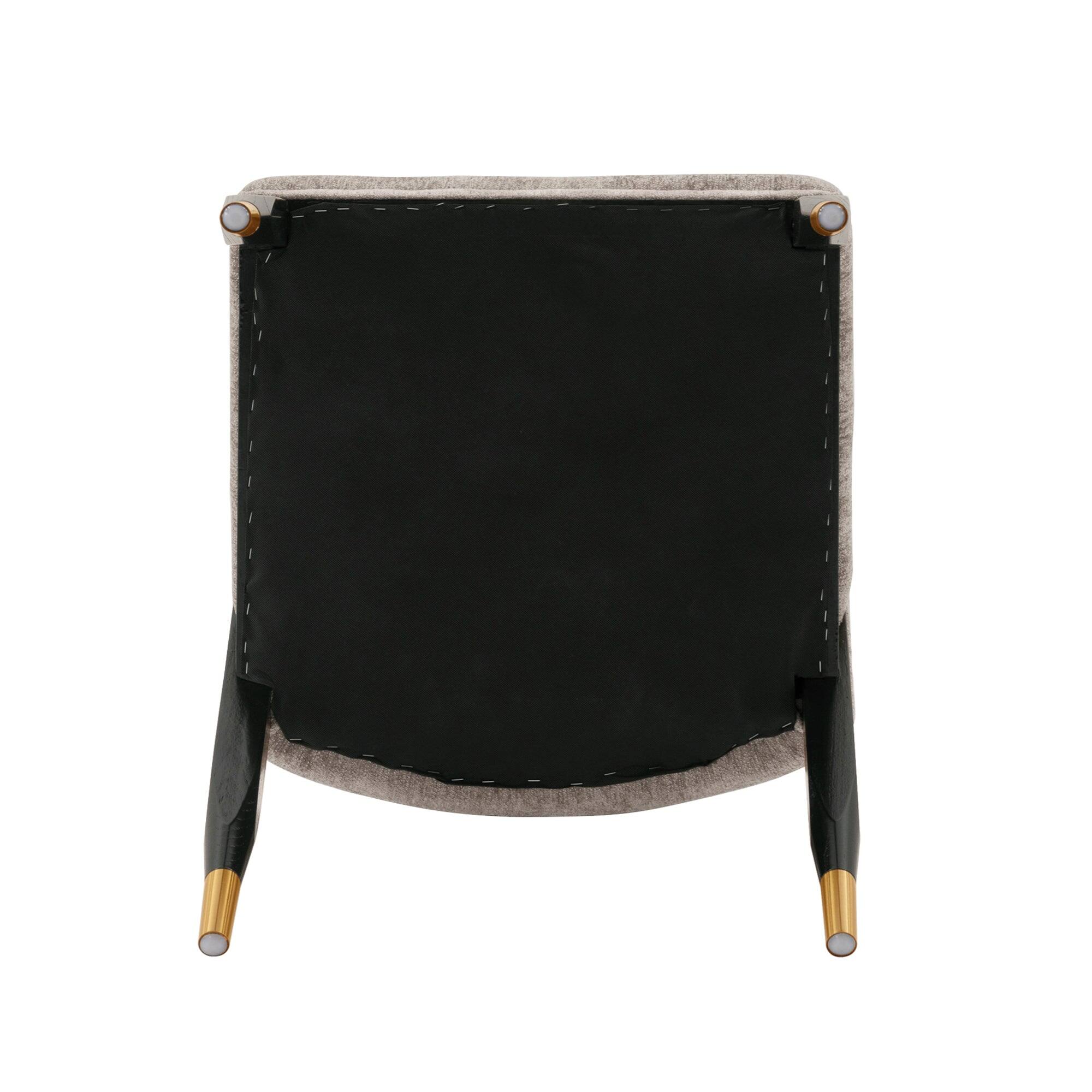 Alt View 6. Manhattan Comfort - Ola Modern Wood Chenille Dining Chair - Set of 2 - Stone.