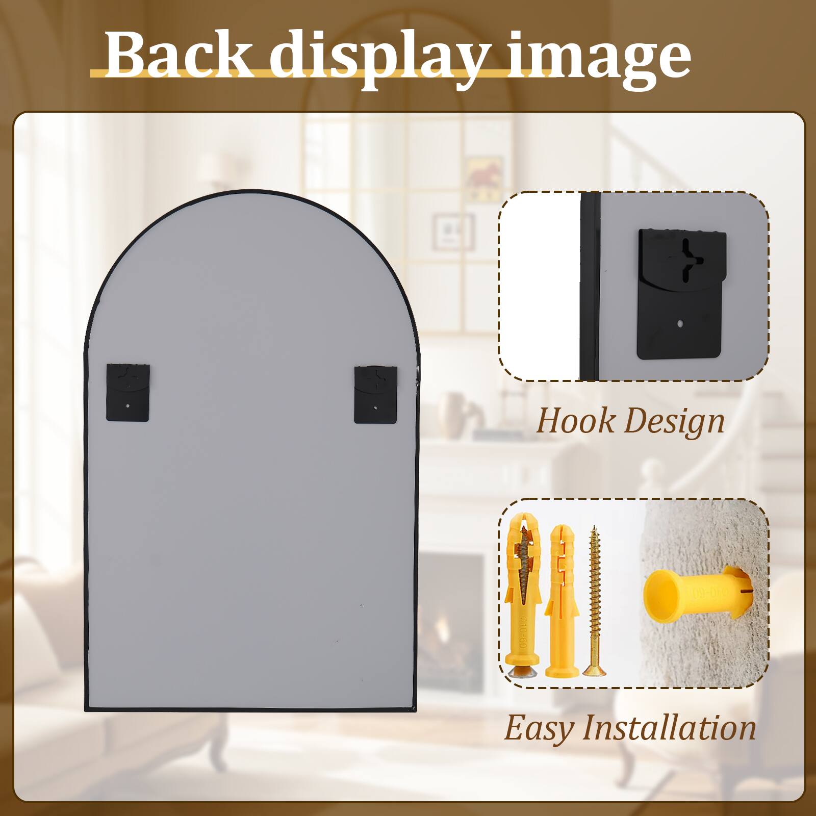 Back display image

Hook Design

Easy Installation