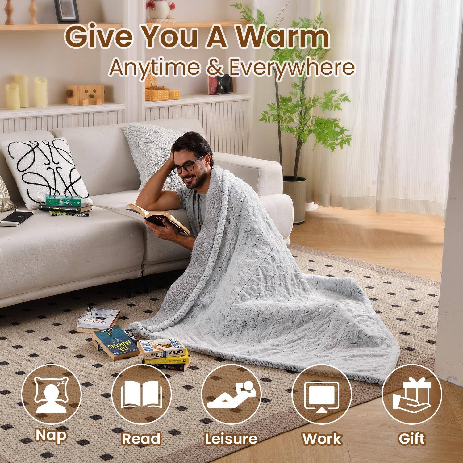 Give You A Warm  
Anytime & Everywhere  

Nap  
Read  
Leisure  
Work  
Gift
