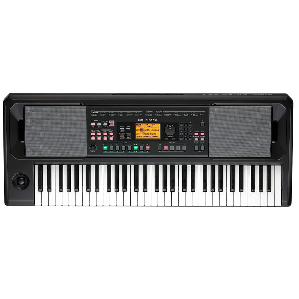 Korg - EK-50 CSA Portable 61-Key Arranger Keyboard with Latin Styles