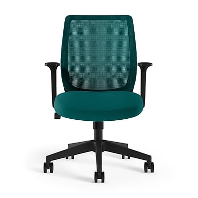 Staples - Essentials Ergonomic Fabric Swivel Task Chair, (UN60410) - Teal