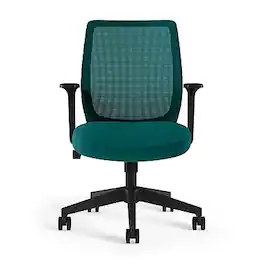 Staples - Essentials Ergonomic Fabric Swivel Task Chair, (UN60410) - Teal