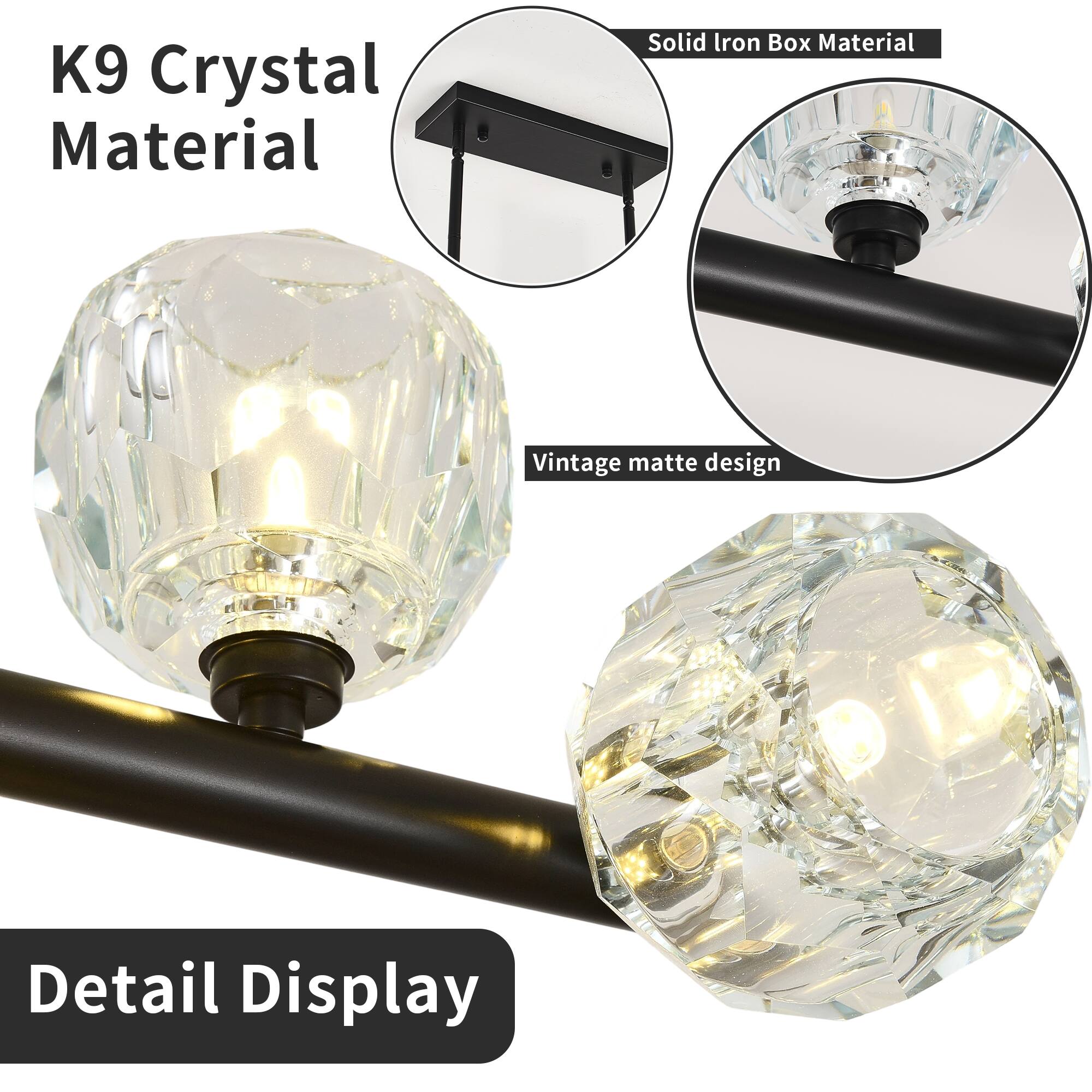 K9 Crystal Material

Solid Iron Box Material

Vintage matte design

Detail Display