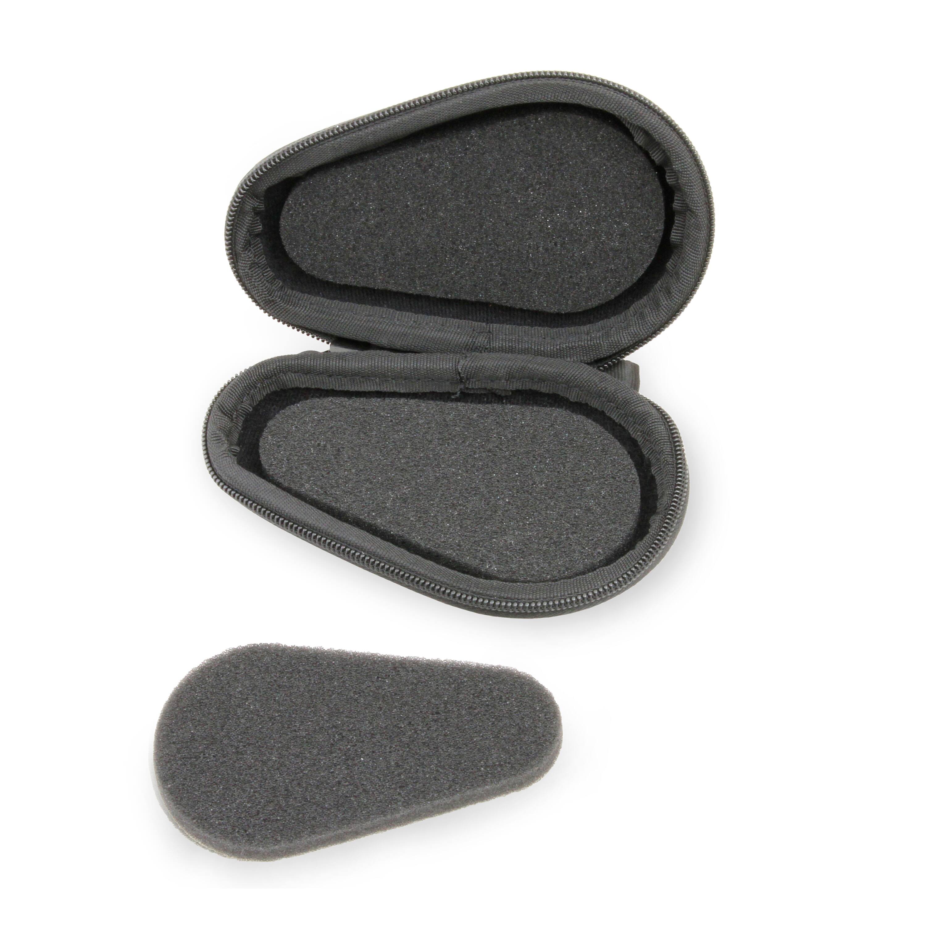 Alt View 2. CASEMATIX - Watch Box Travel Case for Stainless Steel Metal Band Mens and Womens Watches , Up To 56mm - Black.