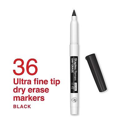 36 Ultra fine tip dry erase markers BLACK

Staples Remarx Ultra Fine Tip Dry Erase Marker

ODO-MOI