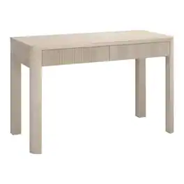 Hudson&Canal - Mendoza 48" Wide Rectangular Fluted Desk - Alder White