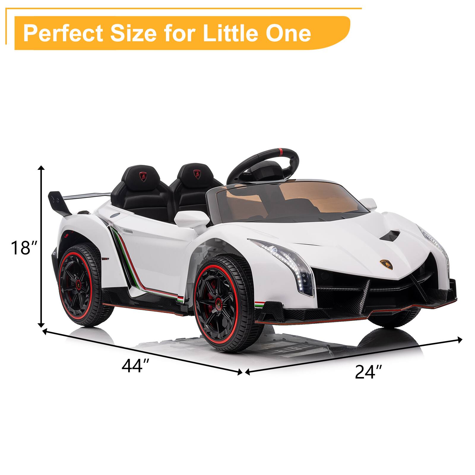 Perfect Size for Little One  
18" 44" 24"
