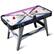 Front. Costway - 54" Air Hockey Game Table w/2 Pushers Pucks Adjustable Foot Pads LED Scoreboard - White/Blue.