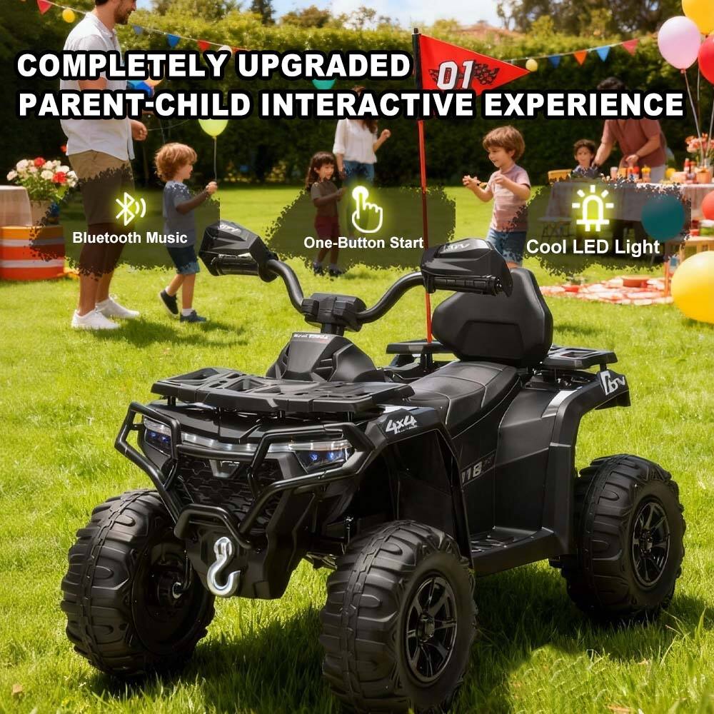 COMPLETELY UPGRADED 01 PARENT-CHILD INTERACTIVE EXPERIENCE

- Bluetooth Music
- One-Button Start
- Cool LED Light

4x4
118
LBV