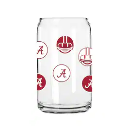 Logo Brands - Alabama Crimson Tide 16oz. Smiley Can Glass - Multicolor