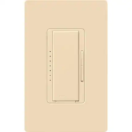 Front. Lutron - Lutron Maestro Ivory 150 W 3 Way Dimmer Switch 1 pk - Ivory.