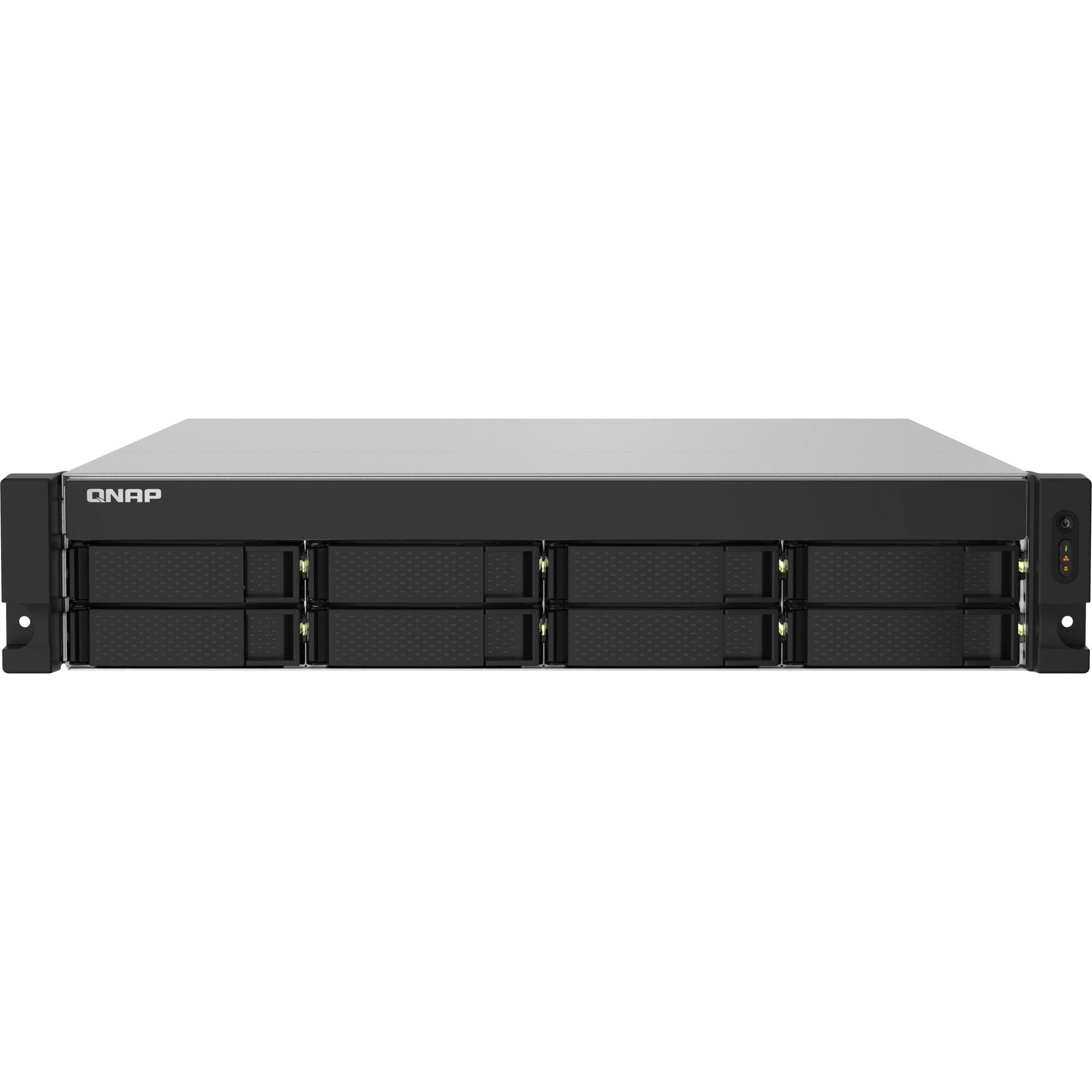 Alt View 1. QNAP - QNAP TS-832PXU-RP-4G SAN/NAS Storage System - Annapurna Labs Alpine AL-324 Quad-core (4 Core) 1.70 GHz - 8 x HDD - Black.
