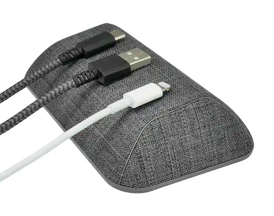 Front. Smartish - Smartish Magnetic Cord Holder - Bigger Cable Wrangler Desktop Charger Organizer - No. 2 Pencil Gray - No 2 Pencil Gray.