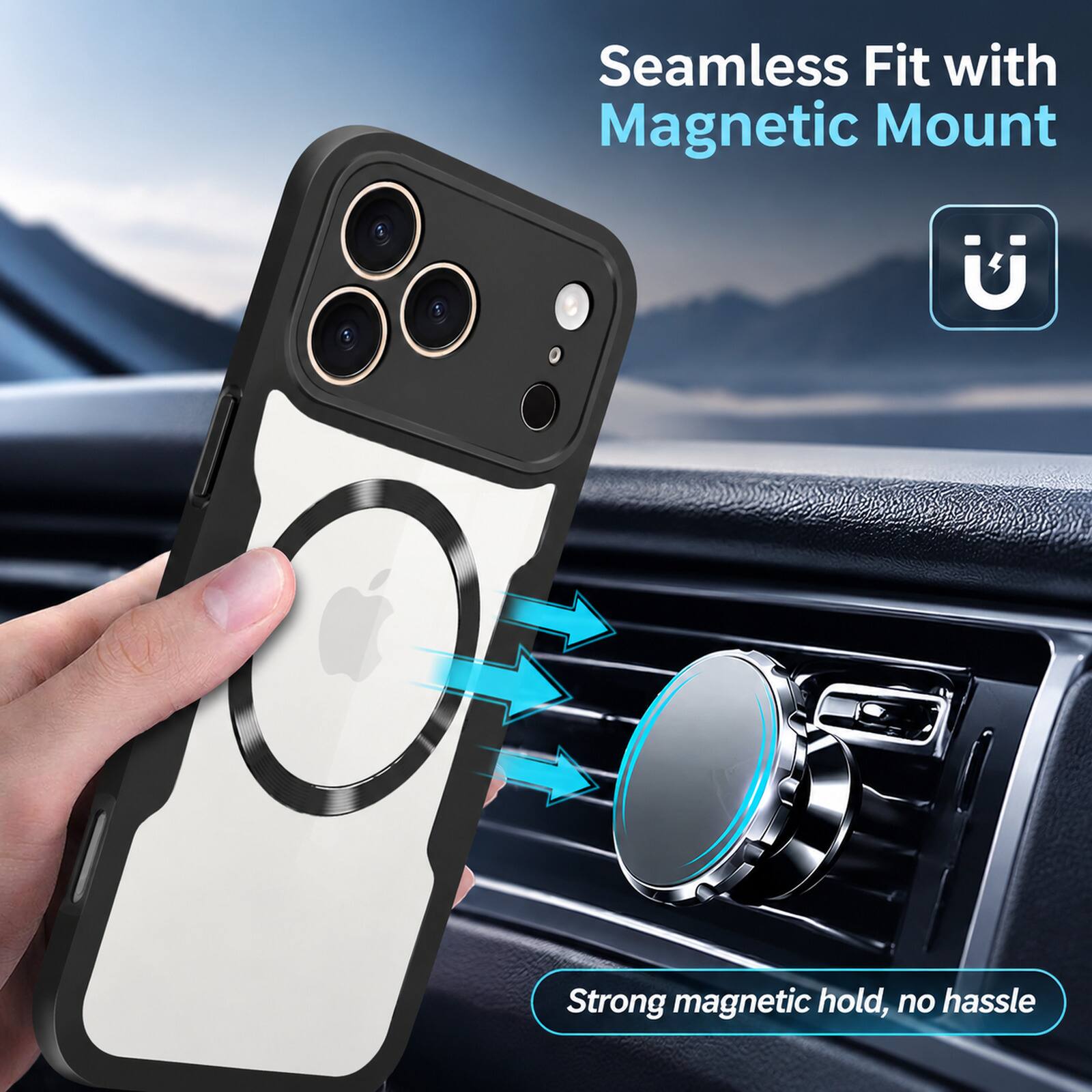 Seamless Fit with Magnetic Mount

Strong magnetic hold, no hassle