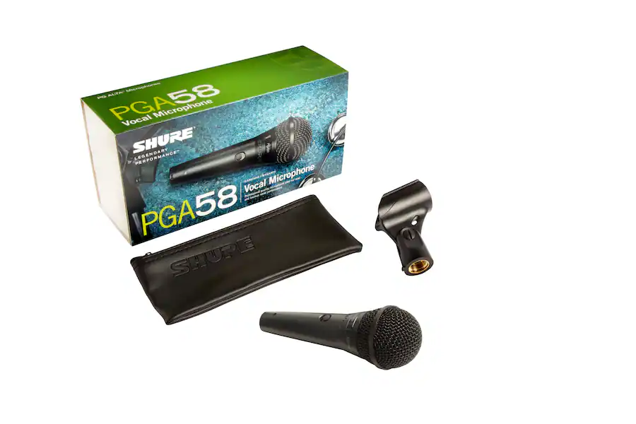 Shure PGA58 Wireless Cardioid Dynamic Vocal Microphone System SHU ...