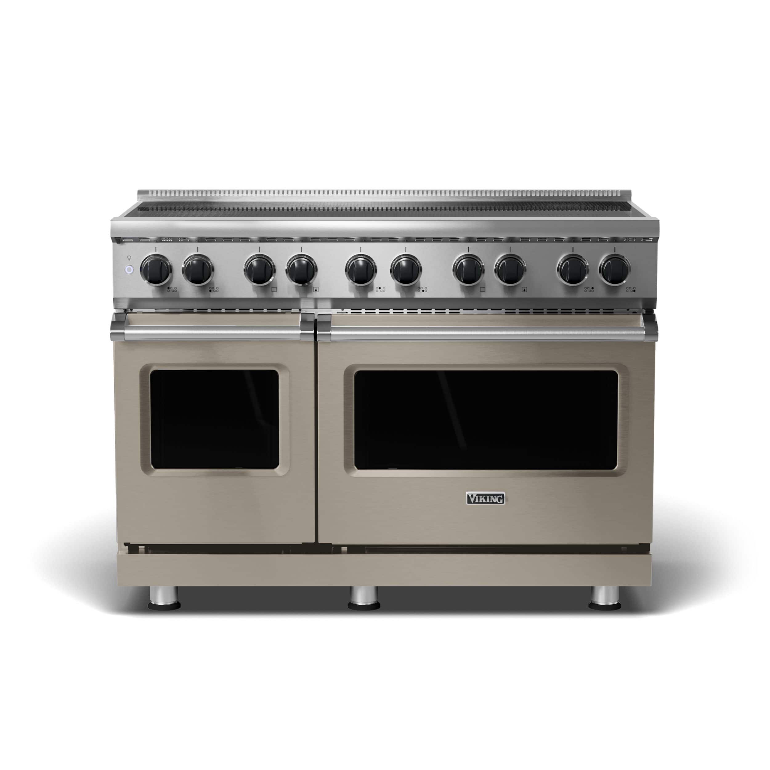 Viking - 5 Series 48" Wide Freestanding Electric Induction Range - November Sky - Front_Zoom