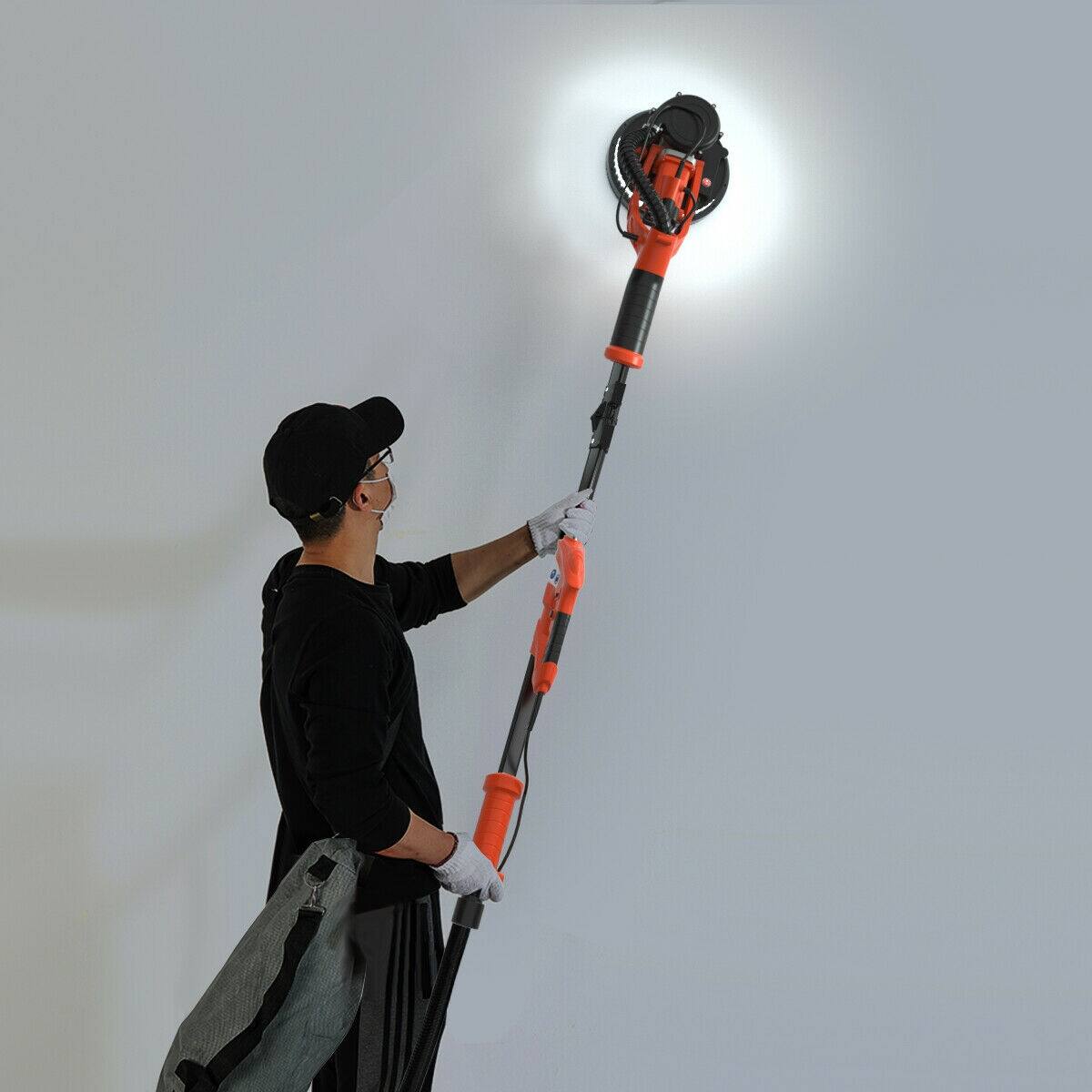 Alt View 1. Sugift - Electric Foldable Drywall Sander 750W Variable Speed - Orange.