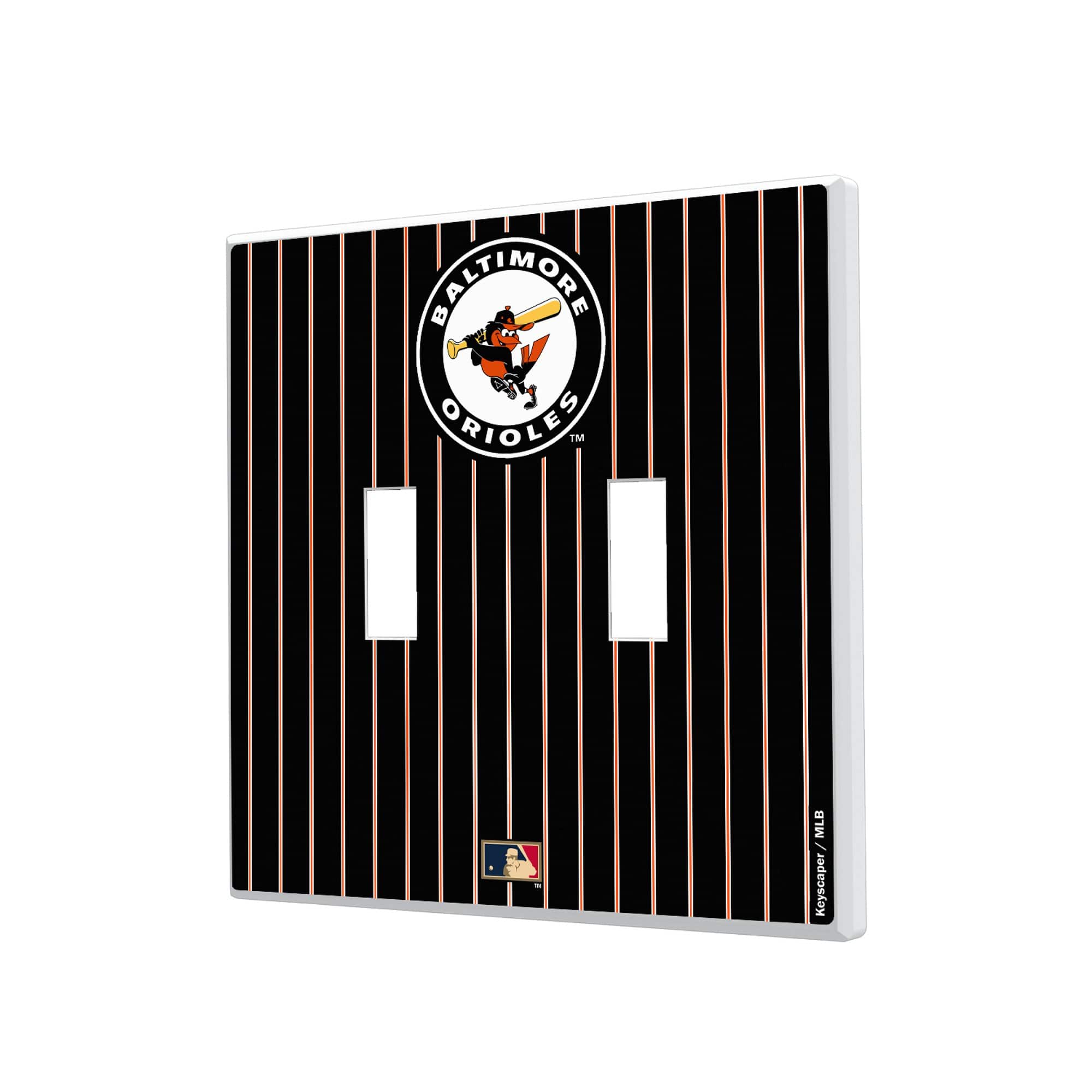 Keyscaper - Baltimore Orioles 1966-1969 Cooperstown Pinstripe Double Toggle Light Switch Plate - Multicolor price history on PriceWatchPro