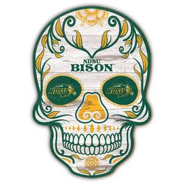 Fan Creations - NDSU Bison 12'' Sugar Skull Sign - Multicolor
