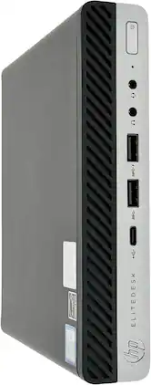 HP - Refurbished Excellent - EliteDesk 705 G5 Mini PC, Ryzen 5 PRO 3400GE, 512GB NVME, 16GB RAM, Built in Wi-Fi 6E + BT, Windows 11 Pro - Black